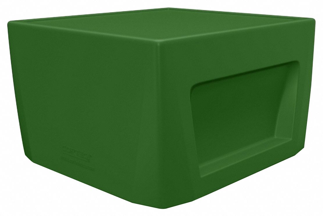 End Table: 15 in Overall Ht, 24 in Overall Wd, 24 in Overall Dp, No Game Top, Green