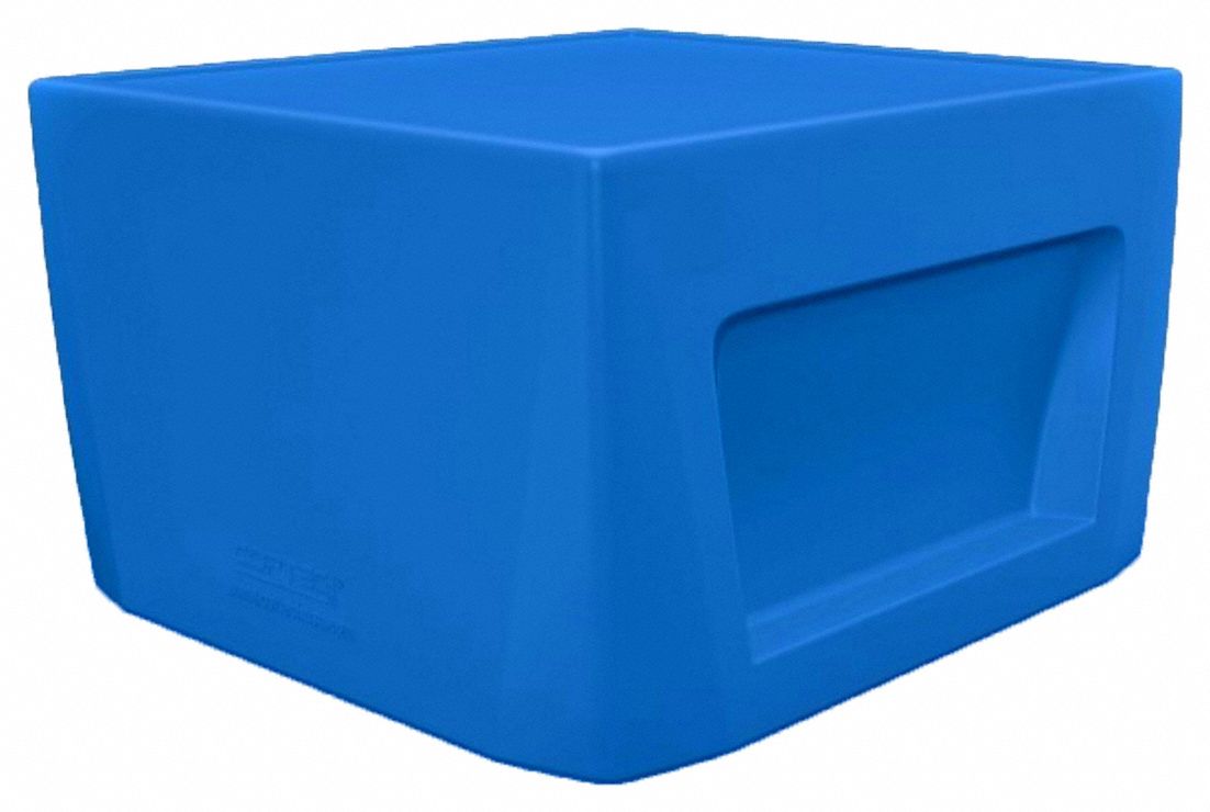 End Table: 15 in Overall Ht, 24 in Overall Wd, 24 in Overall Dp, No Game Top, Slate Blue