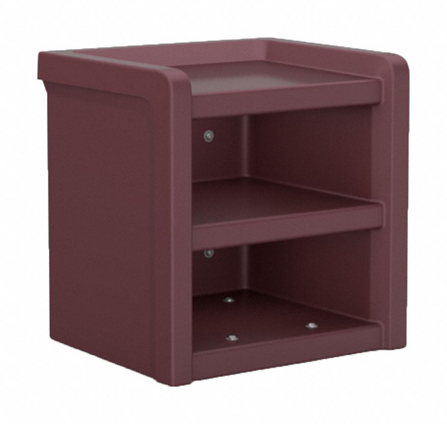Nightstand 21.5 in H Burgundy