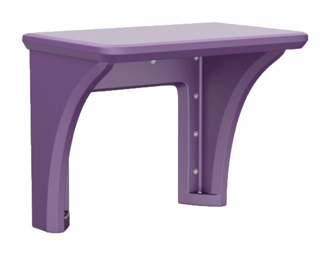 Wall-Mount Desk: Indigo, 29 in Overall Ht, 36 in Overall Wd, 24 in Overall Dp, Wall Mount