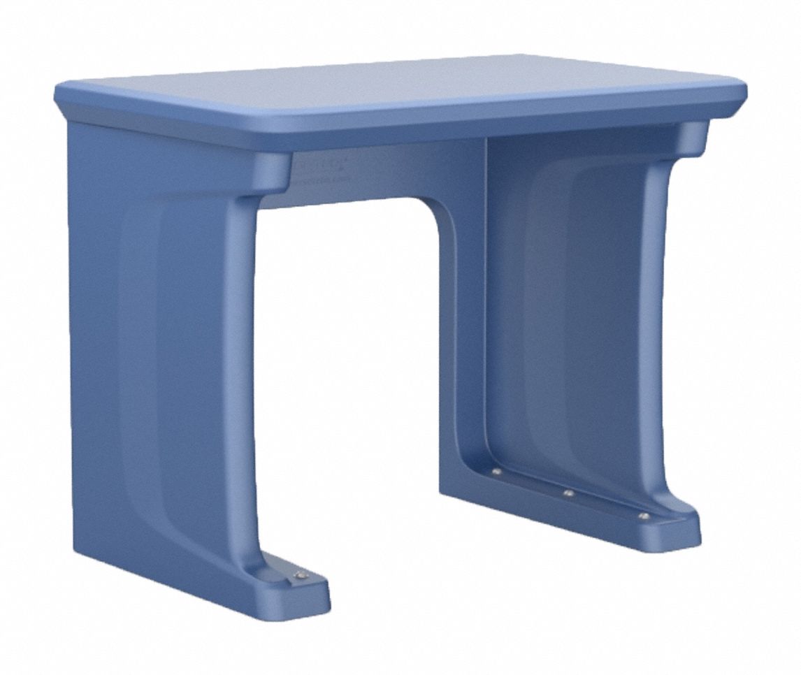 Freestanding Desk: Midnight Blue, 29 in Overall Ht, 36 in Overall Wd, 24 in Overall Dp, Blue