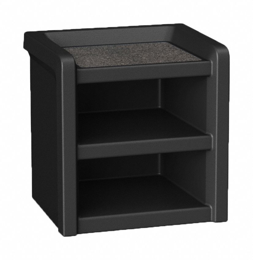 Nightstand 21.5 in H Black