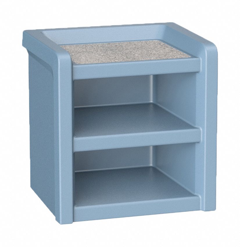 Nightstand 21.5 in H Blue Gray