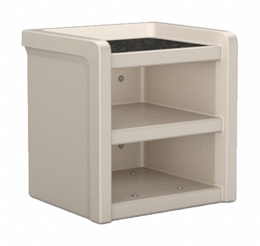 Nightstand: Stone Gray,