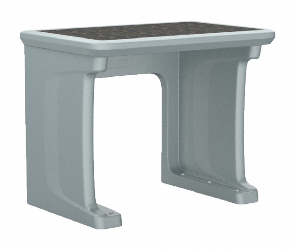 Freestanding Desk: Gray, 29 in Overall Ht, 36 in Overall Wd, 24 in Overall Dp, Floor Mount