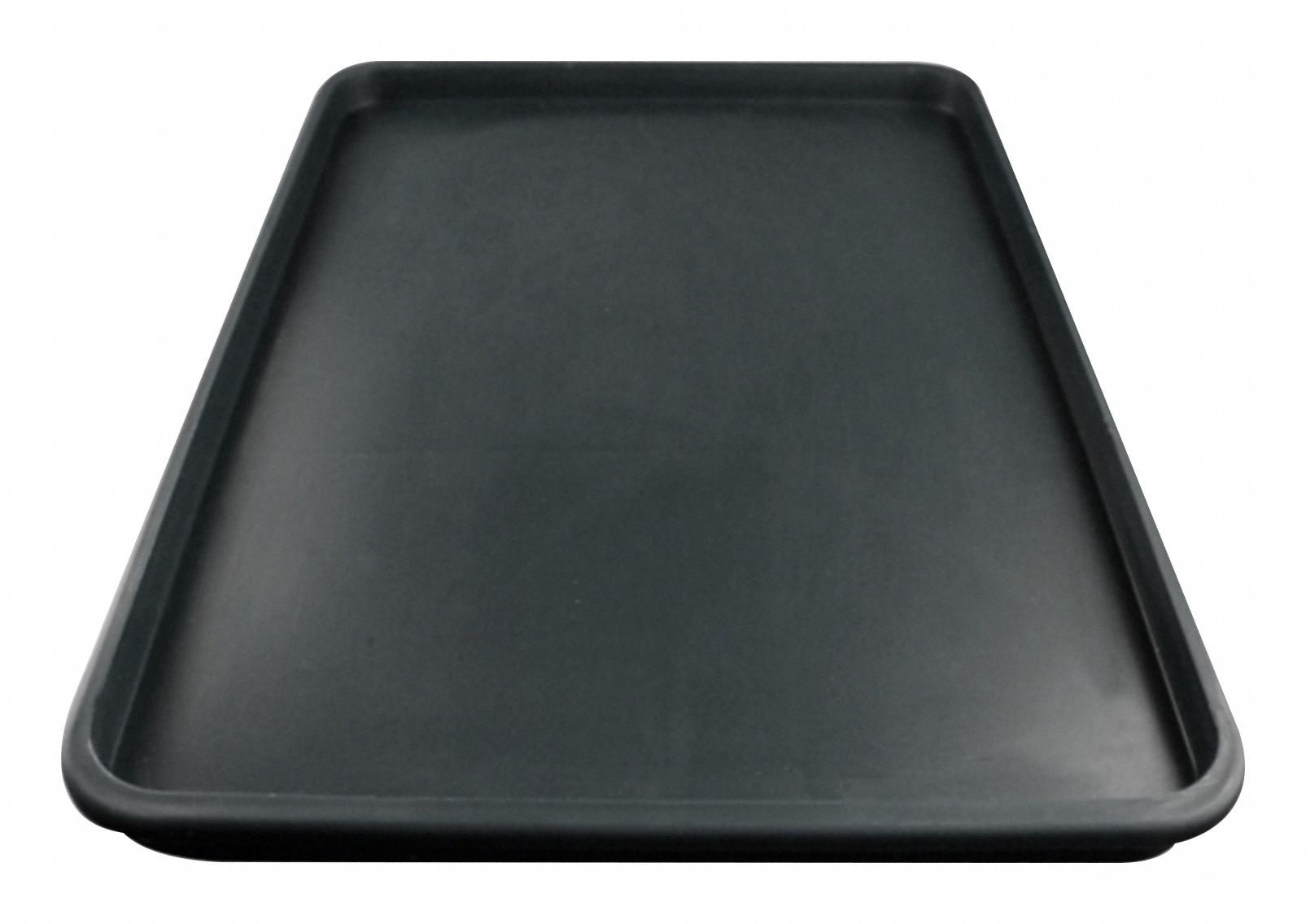Rock Food Tray Lid Dark Gray: w/ Compartments, 1 1/4 in Overall Dp, Gray, Polypropylene, 10 PK