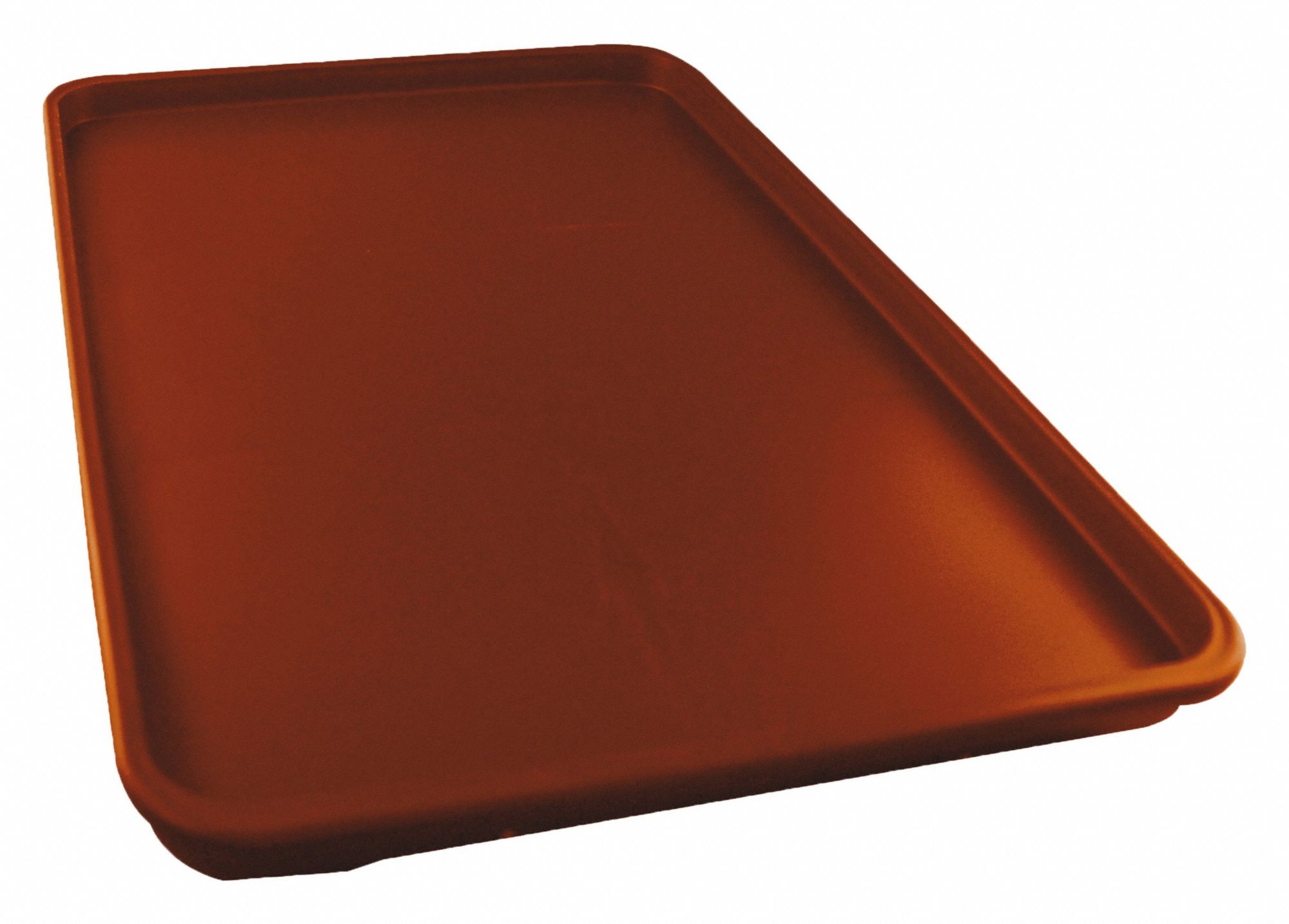 Rock Food Tray Lid Terra Cotta: w/ Compartments, 1 1/4 in Overall Dp, Brown, 10 PK