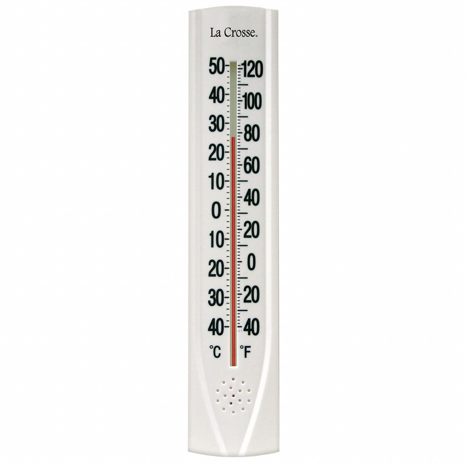 Capilary Thermometer with Key Hider, 40° to 120°F/40° to 50°C