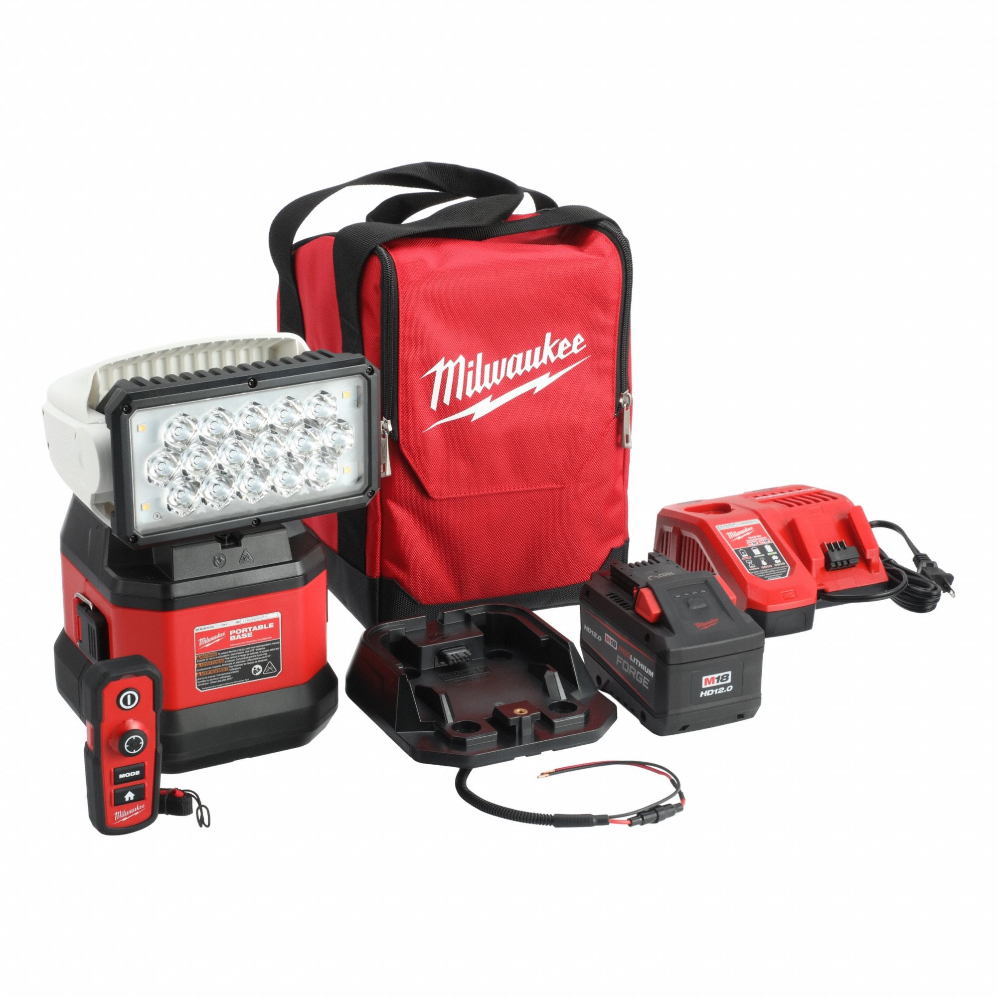 Work Light: M18™, Work Light, 4, 250 lm Max., 3 Modes, 11 1/2 in Max. Ht, 18V DC