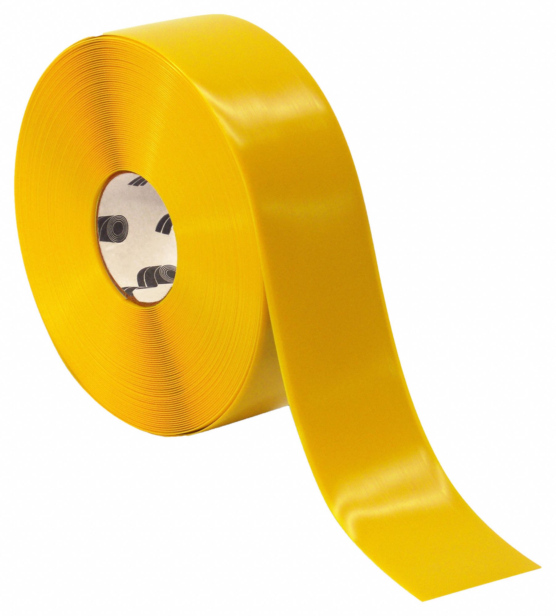 Floor Marking Tape: Freezer, Solid, Yellow, 3 in x 100 ft, 50 mil Tape Thick, Mighty Line®
