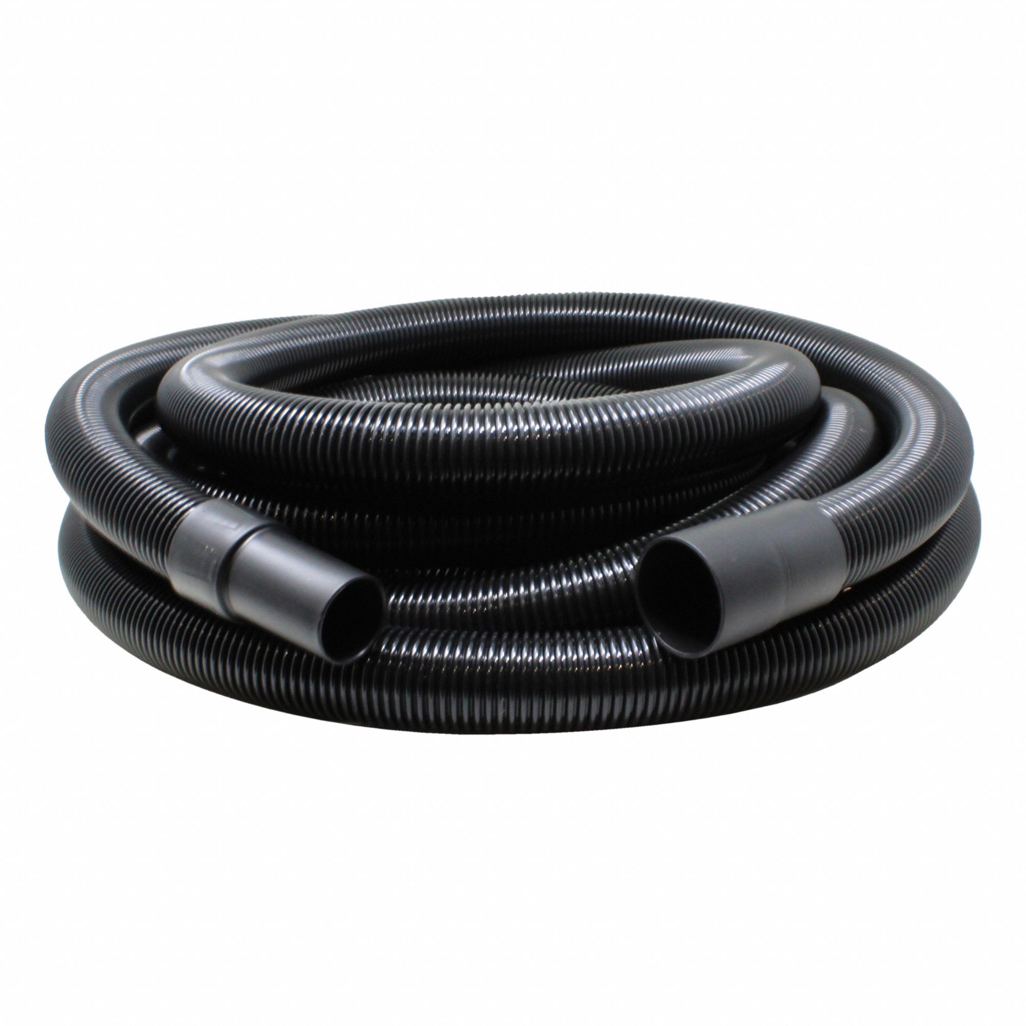 Vacuum Hose: 1 7/8 in Hose Dia, 25 ft Hose Lg, Plastic, Black