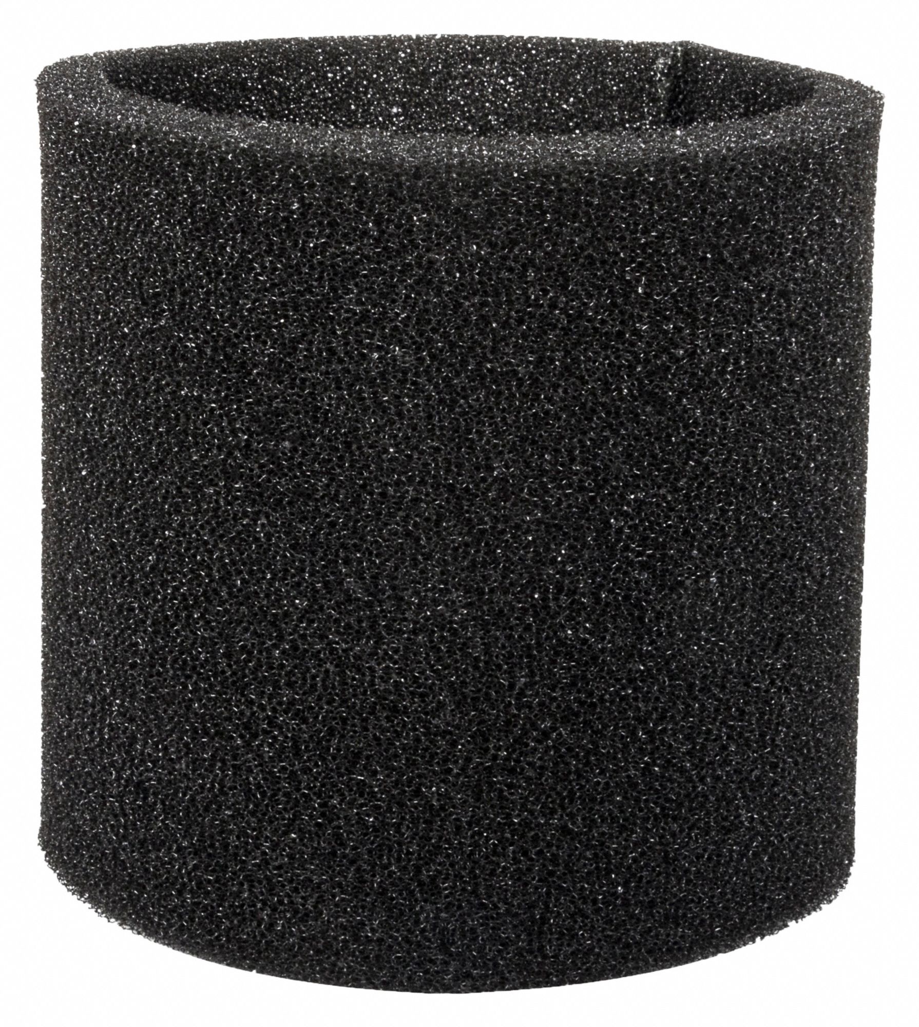 Sleeve Filter: Dayton, Std, Wet, Foam, Shop Vacuum