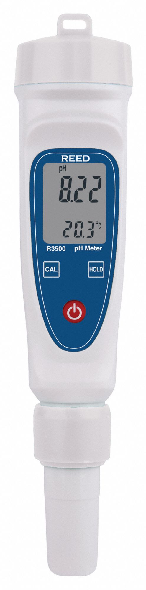 Pocket pH Tester: 0 pH to 14 pH, +/-0.02 pH, 0.01 pH pH Resolution, pH/Temp, Auto