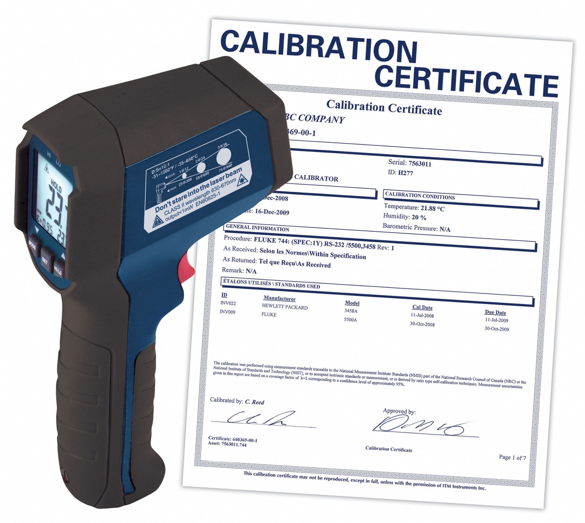 Infrared Thermometer: R2310-NIST,