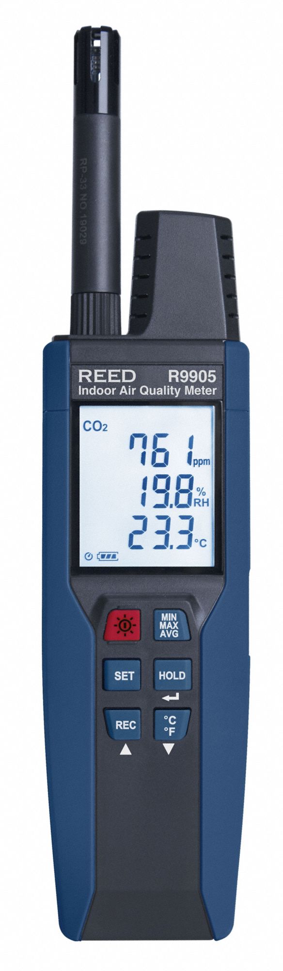 REED INSTRUMENTS, Calculates Averages/LCD Display, Carbon Dioxide ...