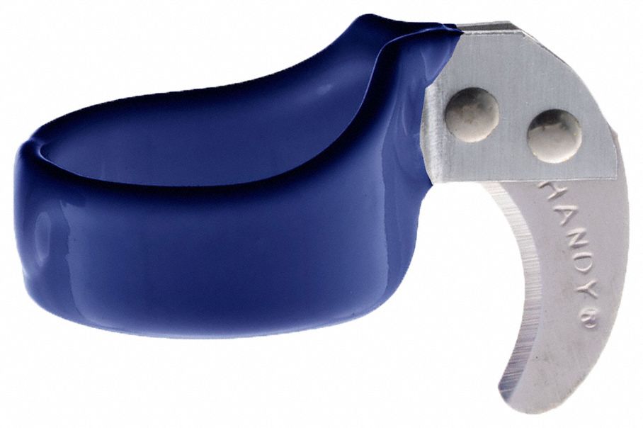 Ring Knife: 4 cm Overall Lg, Steel, 1 1/2 in Blade Projection Lg, 1 3/4 in Outside Dia, 12 PK