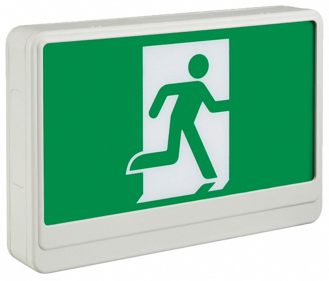 Exit Sign LED Green Letter Color 2 Faces