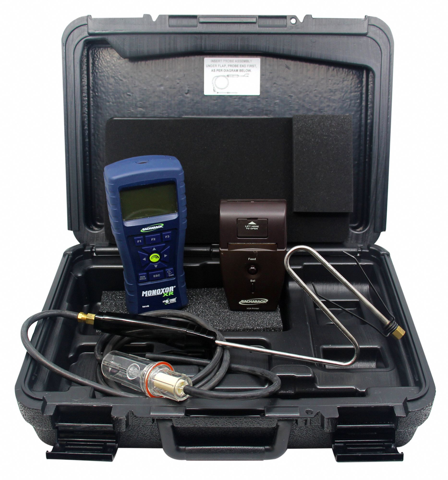 Co Analyzer: Backlit LCD, CO Range 0 to 80,000 ppm, 0 to 80,000 PPM CO2 Concentration