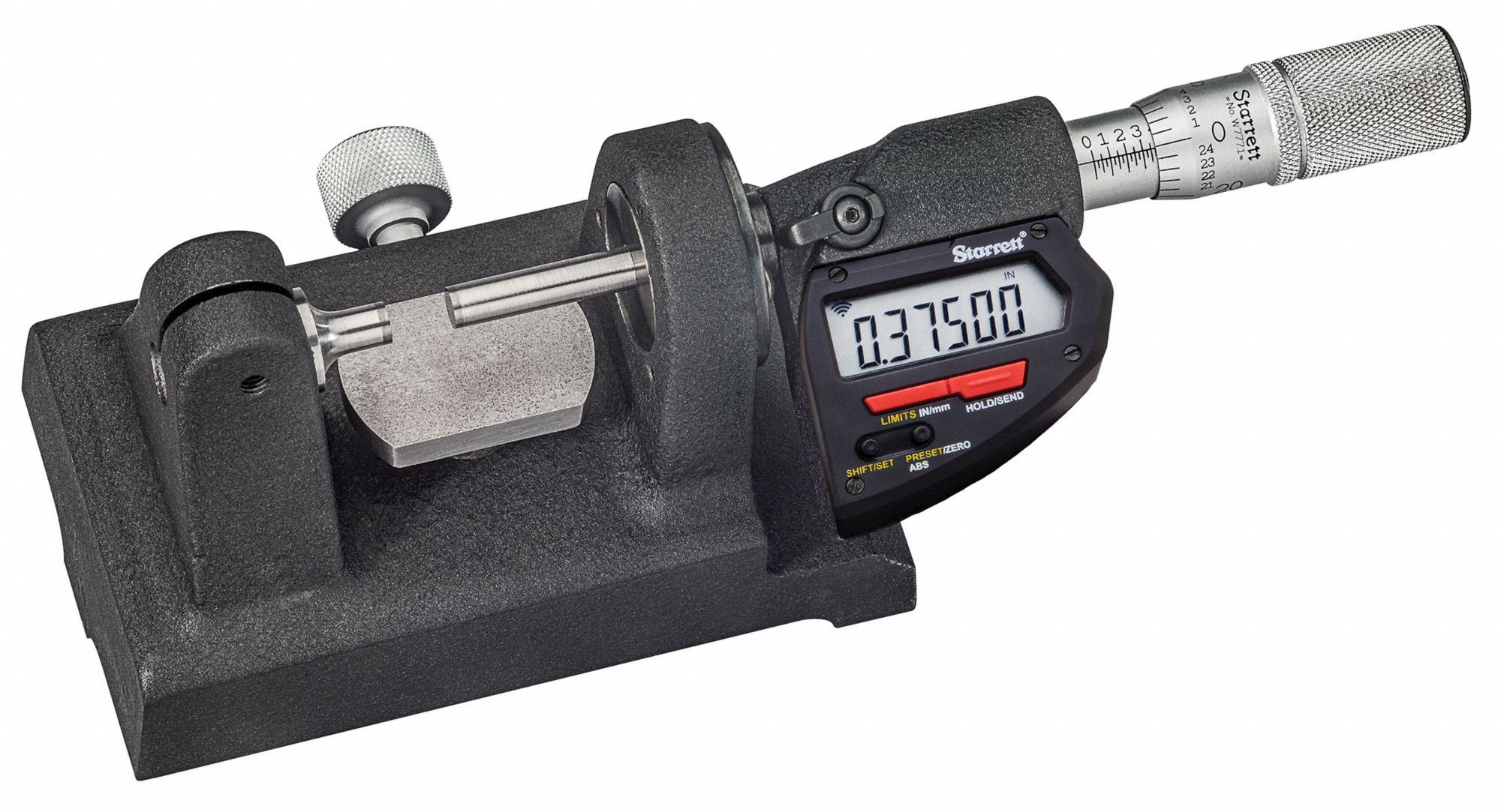 STARRETT, Digital, Wireless Digital Bench Micrometer - 783RA7|W777 ...