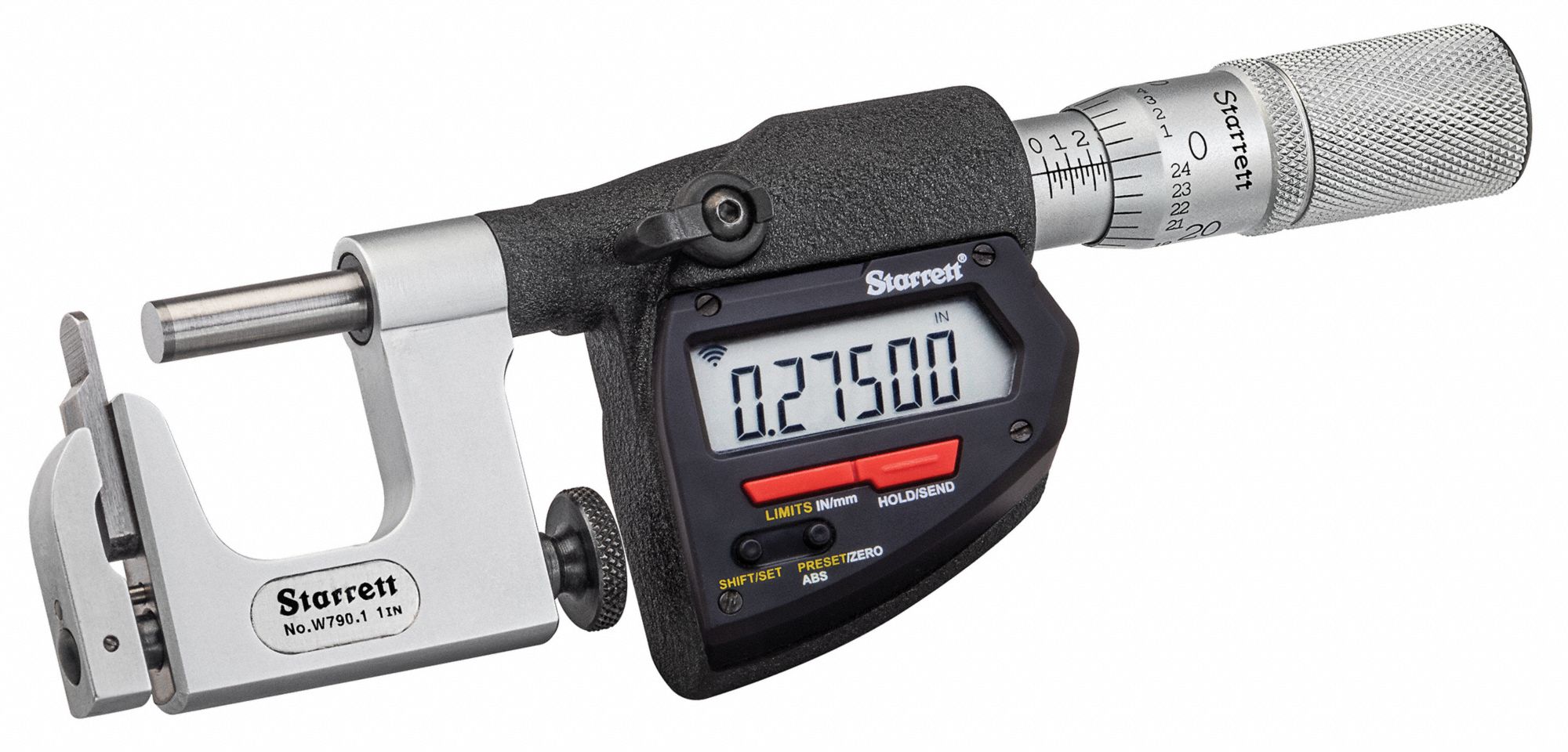 WIRELESS DIGITAL MULTI ANVIL MICROMETER, DIGITAL, 0 IN TO 1 IN/MM TO 25MM RANGE