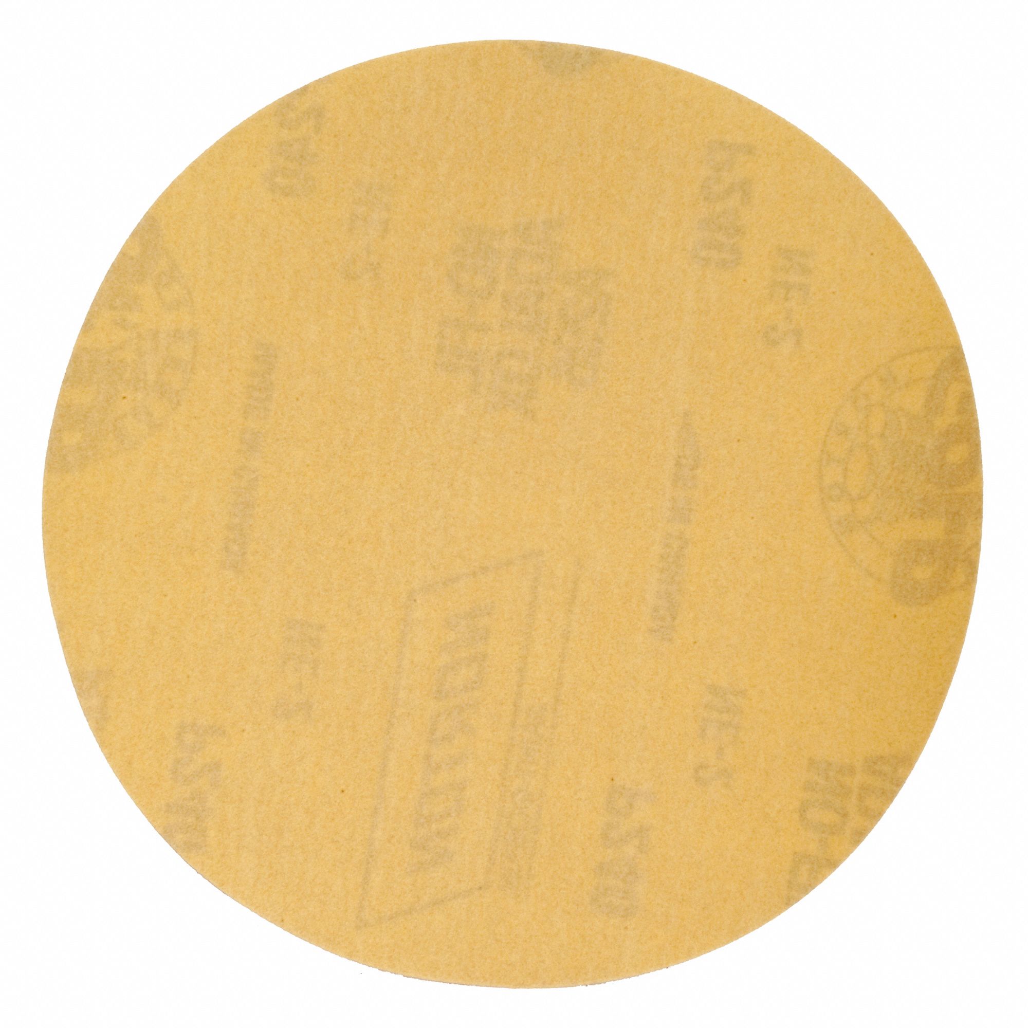 Hook-and-Loop Sanding Disc: 6 in Dia, Non-Vacuum, Aluminum Oxide, P120 Grit, C Wt Paper, A296