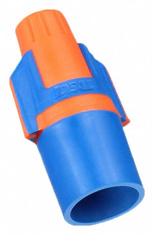 Twist-On Wire Connectors: Blue/Orange, Wire Sizes 14 AWG – 10 AWG, 600 V, 100, PK