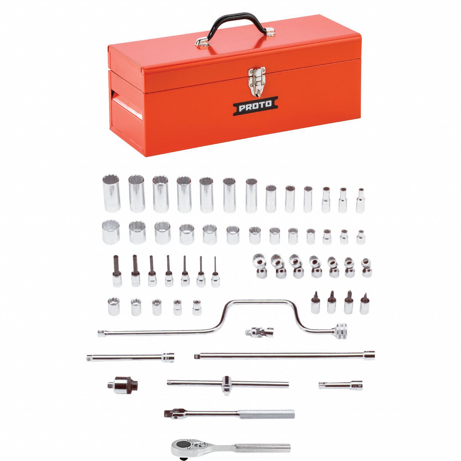 SOCKET BIT SET,(58) PIECES,3/8 IN DRIVE