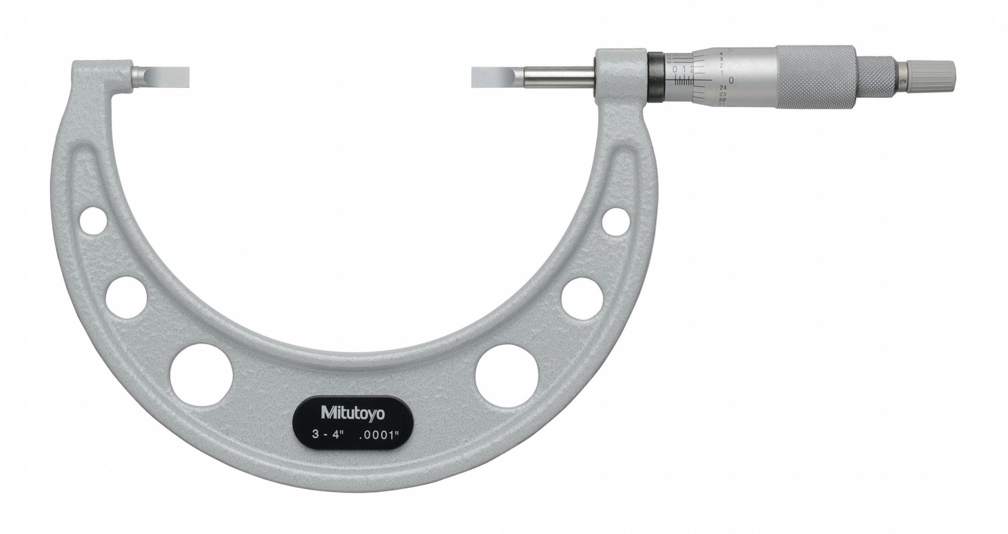 Mechanical Blade Micrometer: 3 in to 4 in, Mechanical, +/- 0.0002 in Accuracy