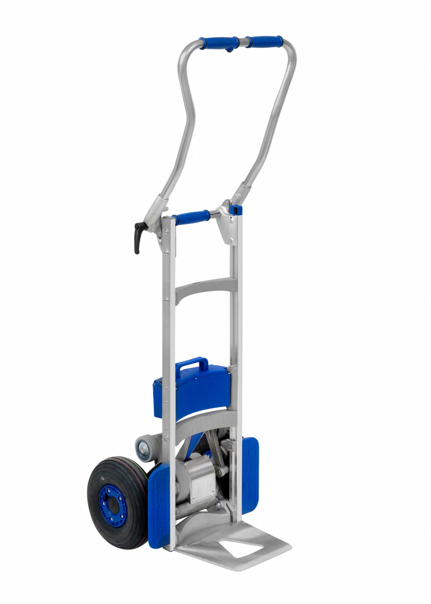 Stair Climbing Hand Truck: 300 lb Load Capacity, 16.5 in x 13.4 in, 61 in x 18 in 24 in