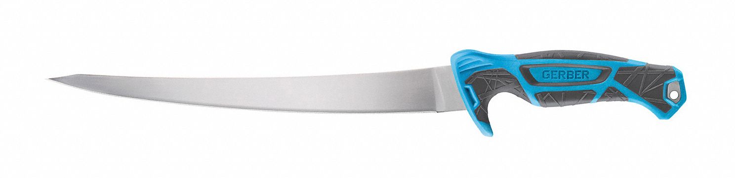 Fixed Blade Knife, Steel, 15 in L