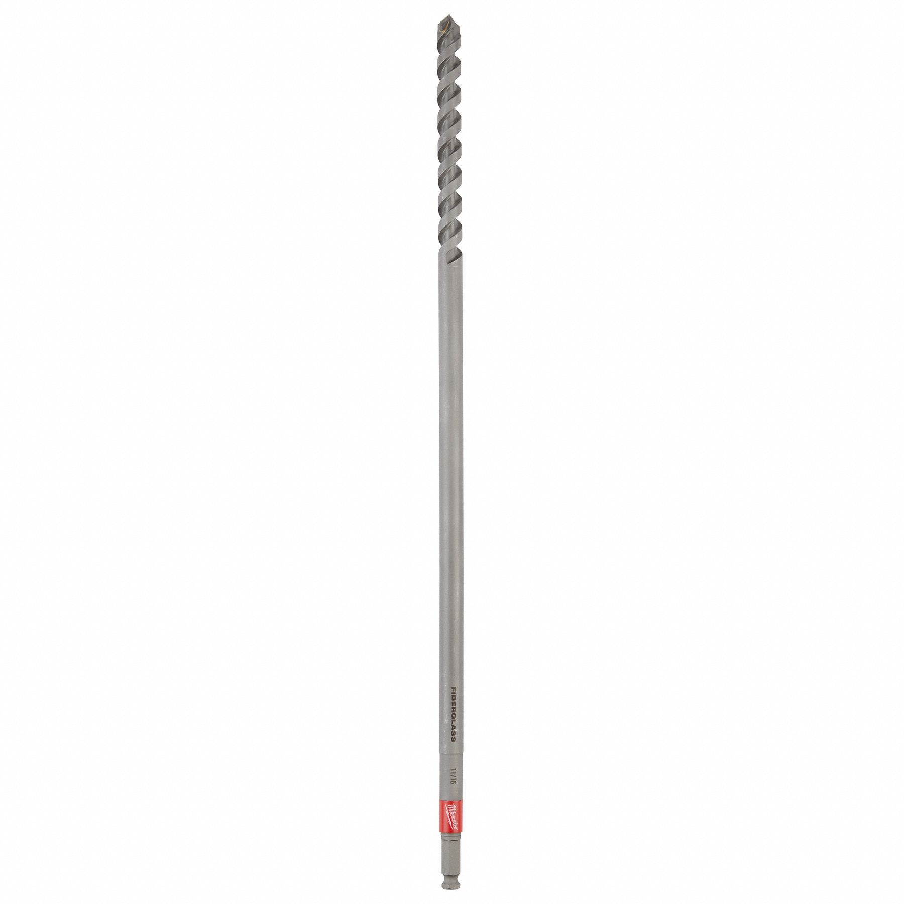 Auger Drill Bit: 11/16 in Drill Bit Size, 22 in Overall Lg, Hex Shank, Pole Auger Auger
