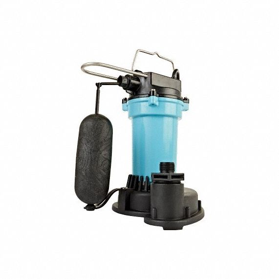 SUBMERSIBLESUMPPUMP,10FT,10.875IN,115VAC