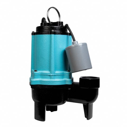 LITTLE GIANT Sewage Pump: 1/2, 115V AC, Piggyback Mechanical Float ...