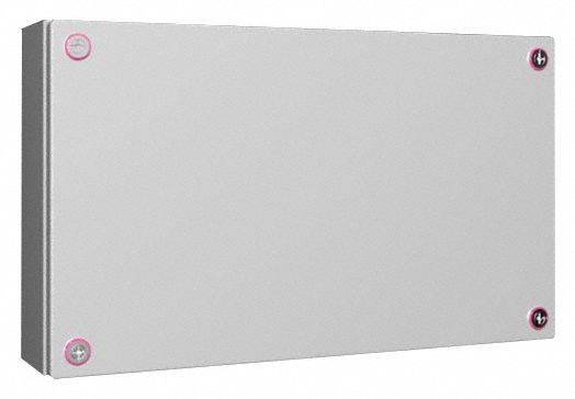 Enclosure: Light Gray, Steel, 11 in x 19 in x 5 in, NEMA 1/12/3R/4, Solid Cover