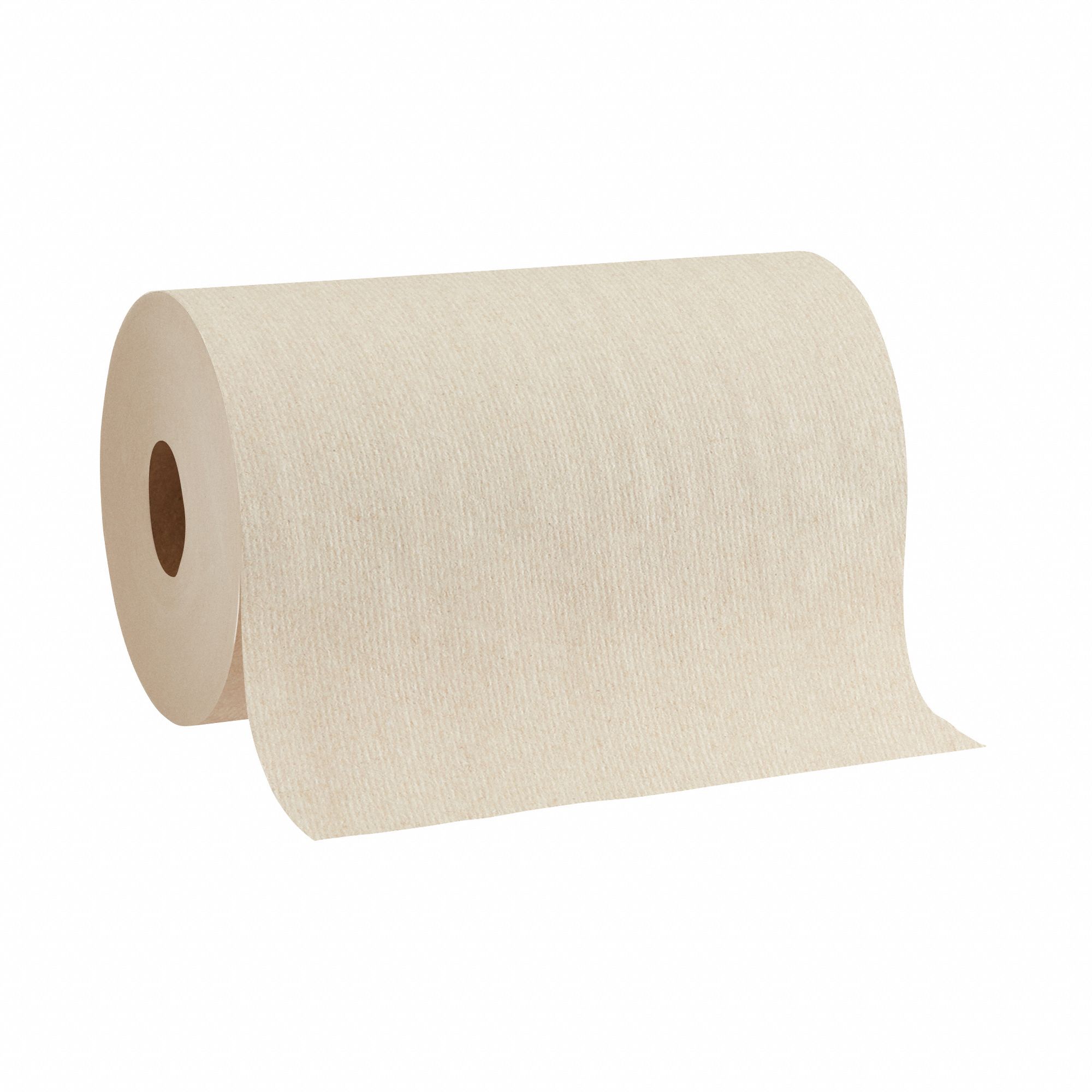 Paper Towel Roll: Brown, 9 in Roll Wd, 500 ft Roll Lg, Continuous Sheet Lg, 6 PK