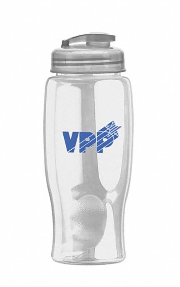 QUALITY RESOURCE GROUP, 27 oz Capacity, PETE/Polypropylene, Water