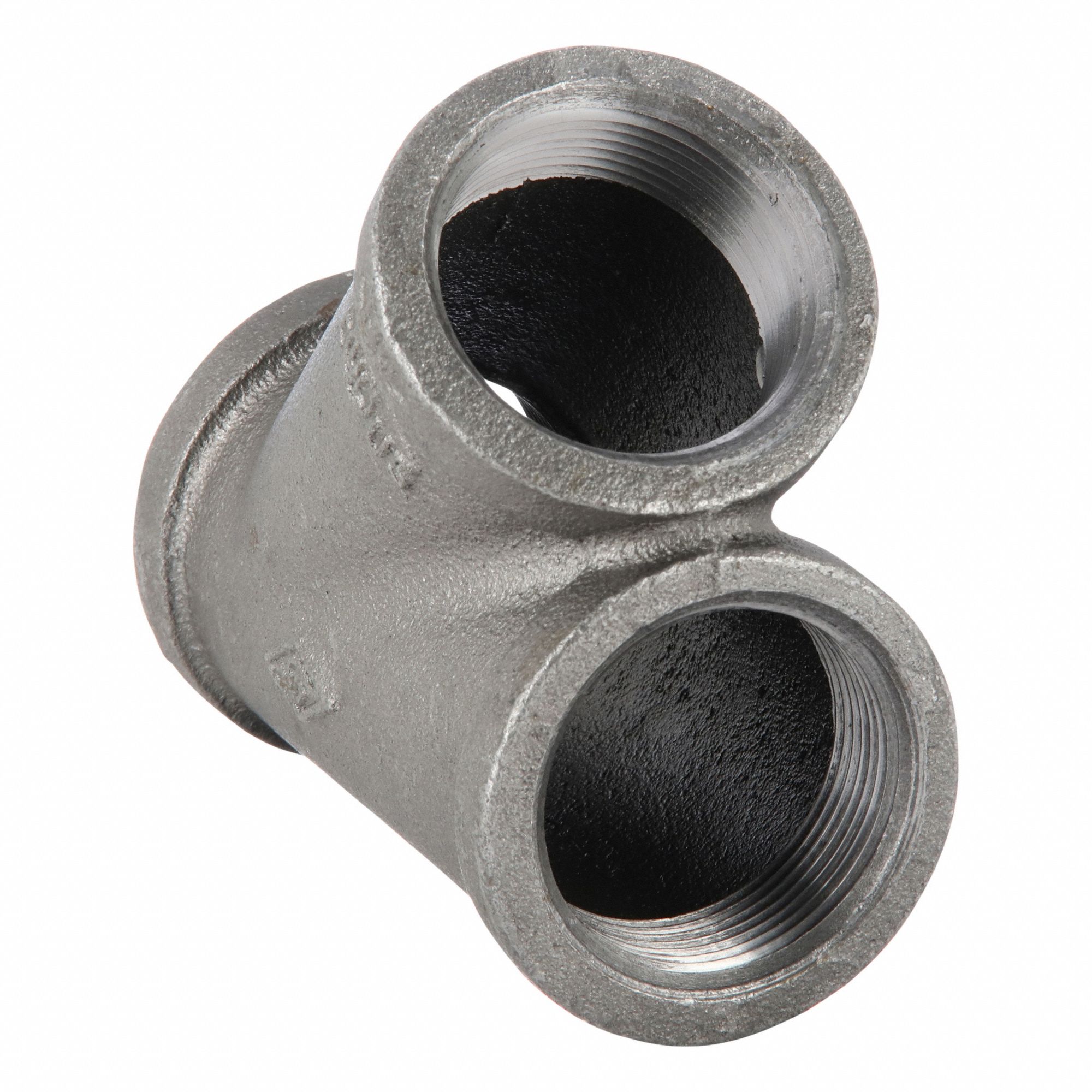 Wye: Malleable Iron, 1 1/2 in x 1 1/2 in x 1 1/2 in Fitting Pipe Size, Class 150, 109.5 mm Lg