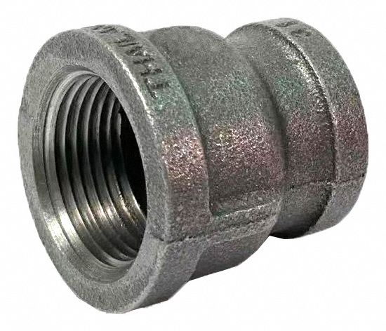 Reducer: Malleable Iron, 1 in x 1/4 in Fitting Pipe Size, Female NPT x Female NPT, Class 150