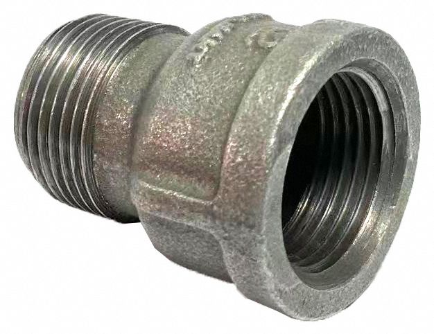 Extension: Malleable Iron, 3/4 in x 3/4 in Fitting Pipe Size, Female NPT x Male NPT, Class 150