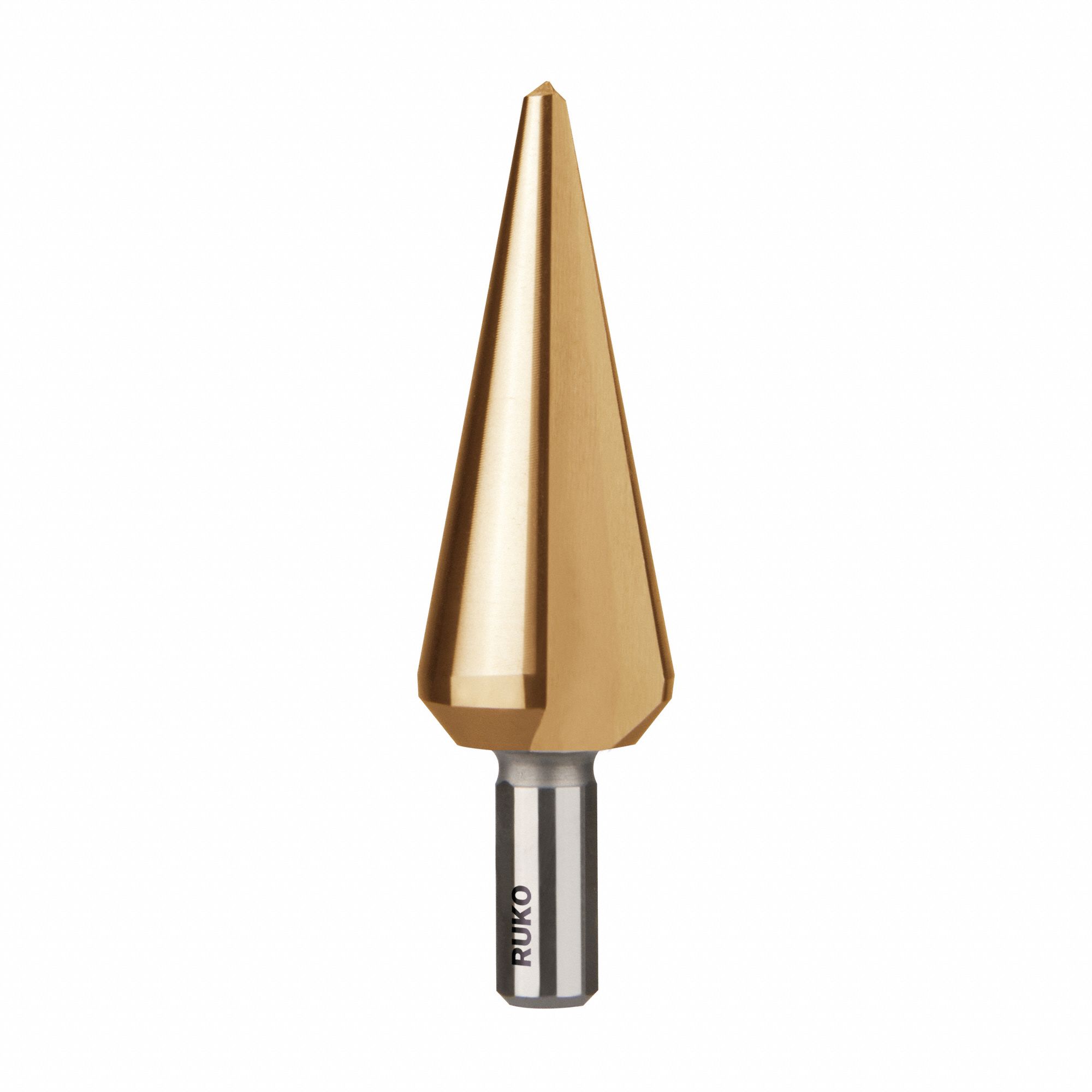 Tube and Sheet Drill: 4 mm to 20 mm, TiN-Coated HSS, 3-Flats Shank