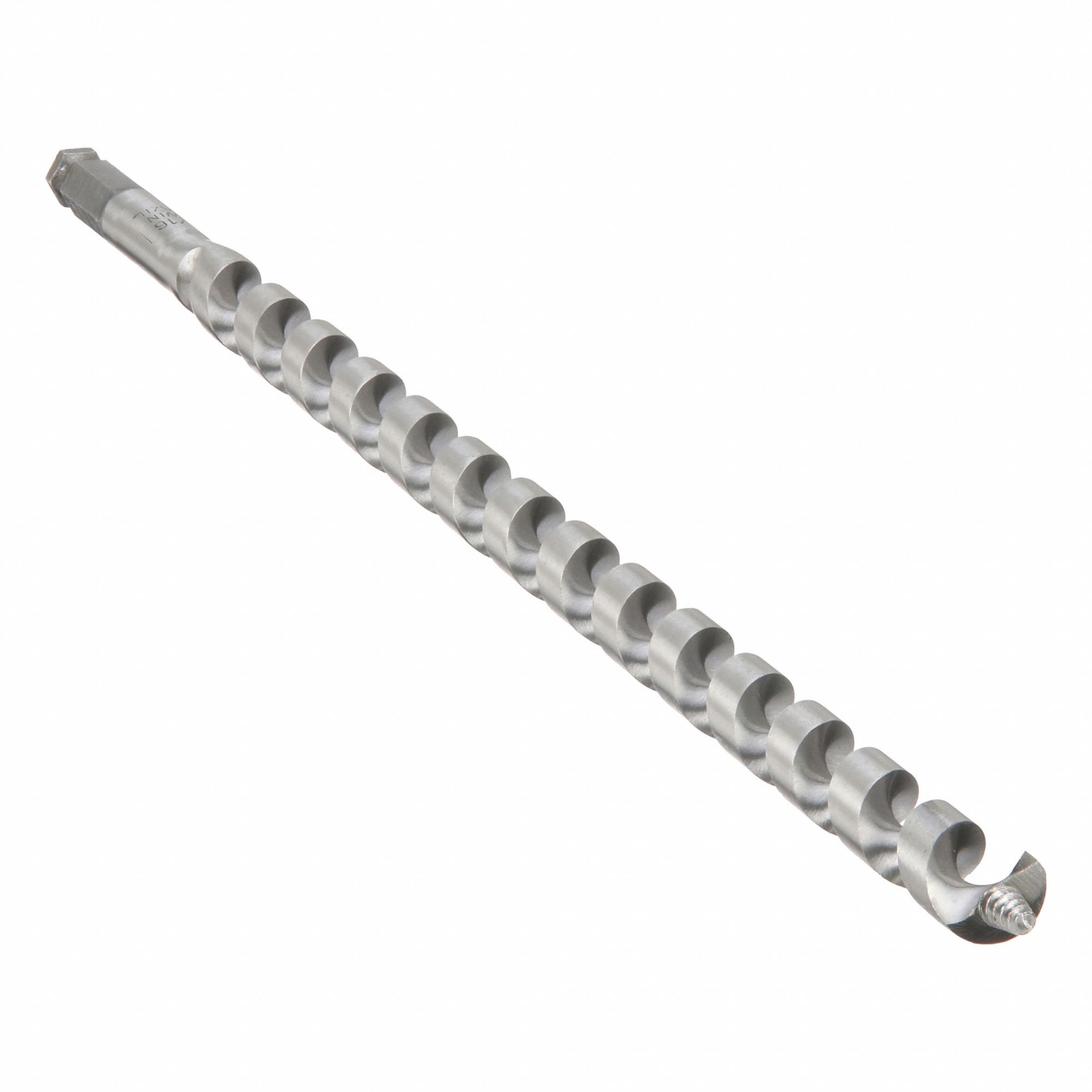 Auger Bits: 11/16 in Drill Bit Size, 18 in Overall Lg, Hex Shank, 7/16 in Shank Hex Size