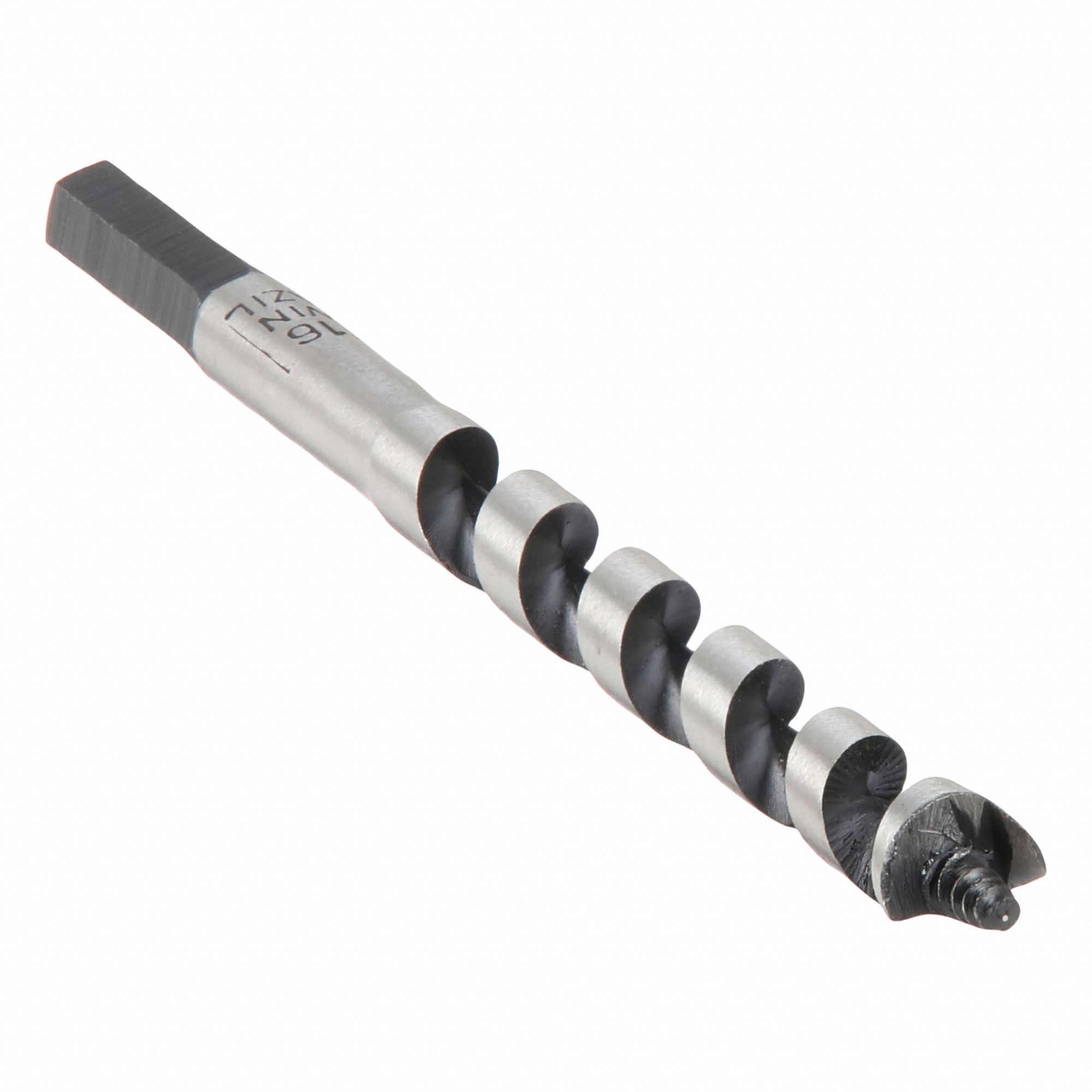Auger Bits: 7/16 in Drill Bit Size, 7 1/2 in Overall Lg, Hex Shank, 7/32 in Shank Hex Size