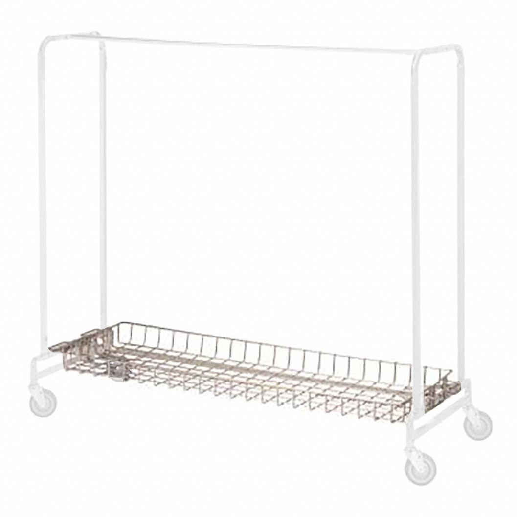 Basket Shelf 60 in W Silver