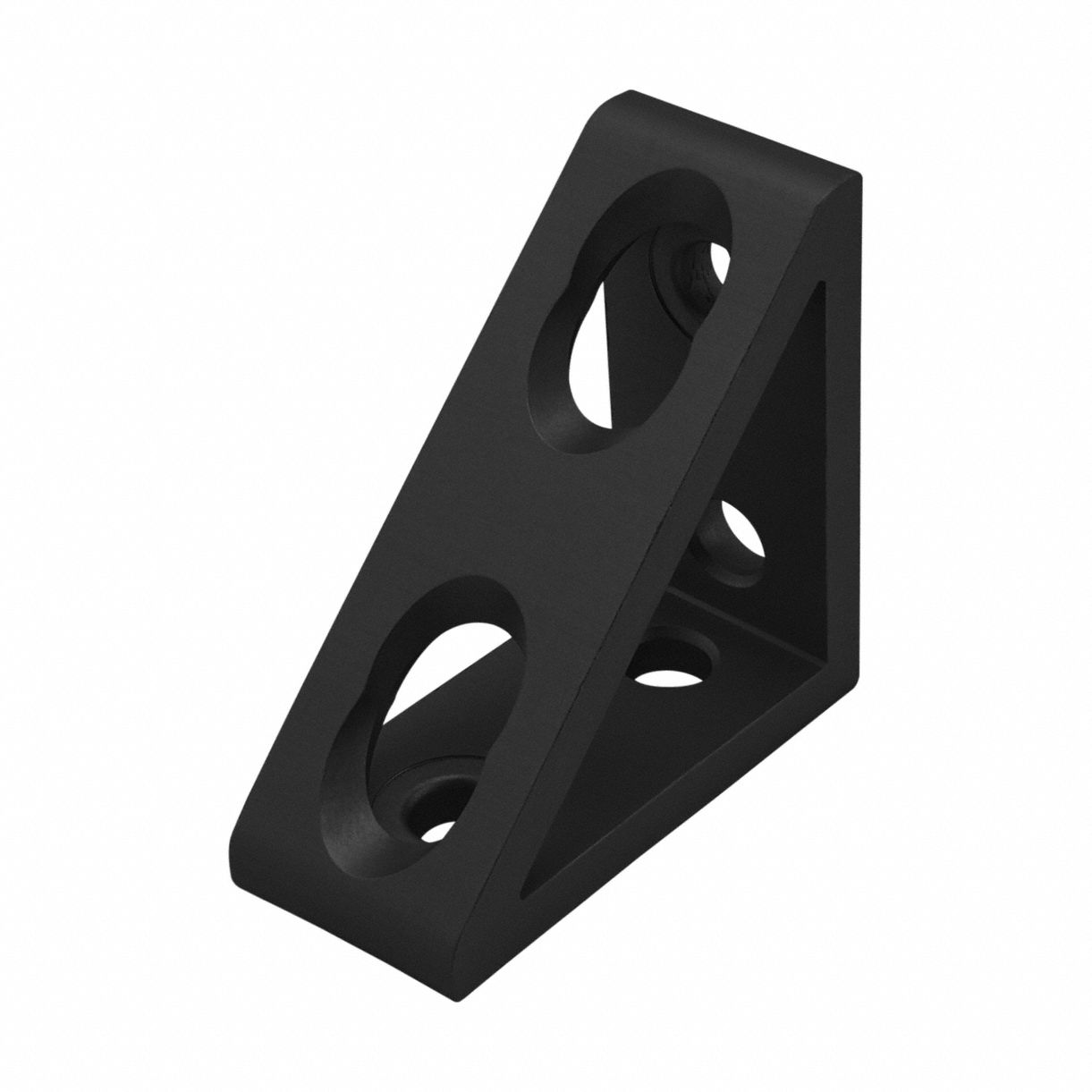 T-SlotFrmingConnector Alum Blk 60mm 60mm