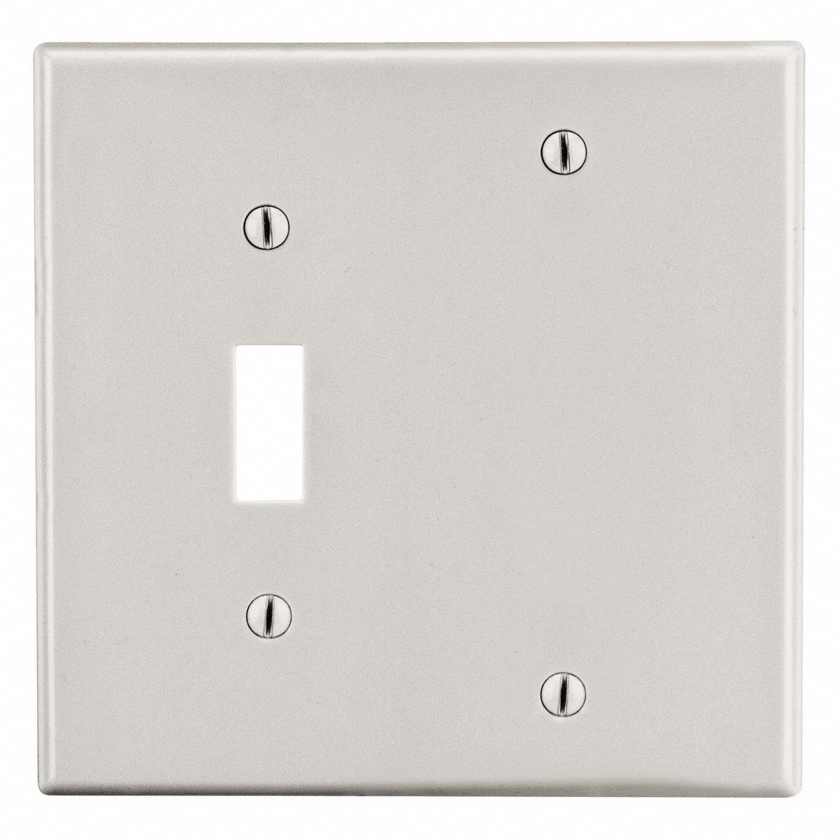 BLANK WALL PLATE,LIGHT ALMOND,POLY