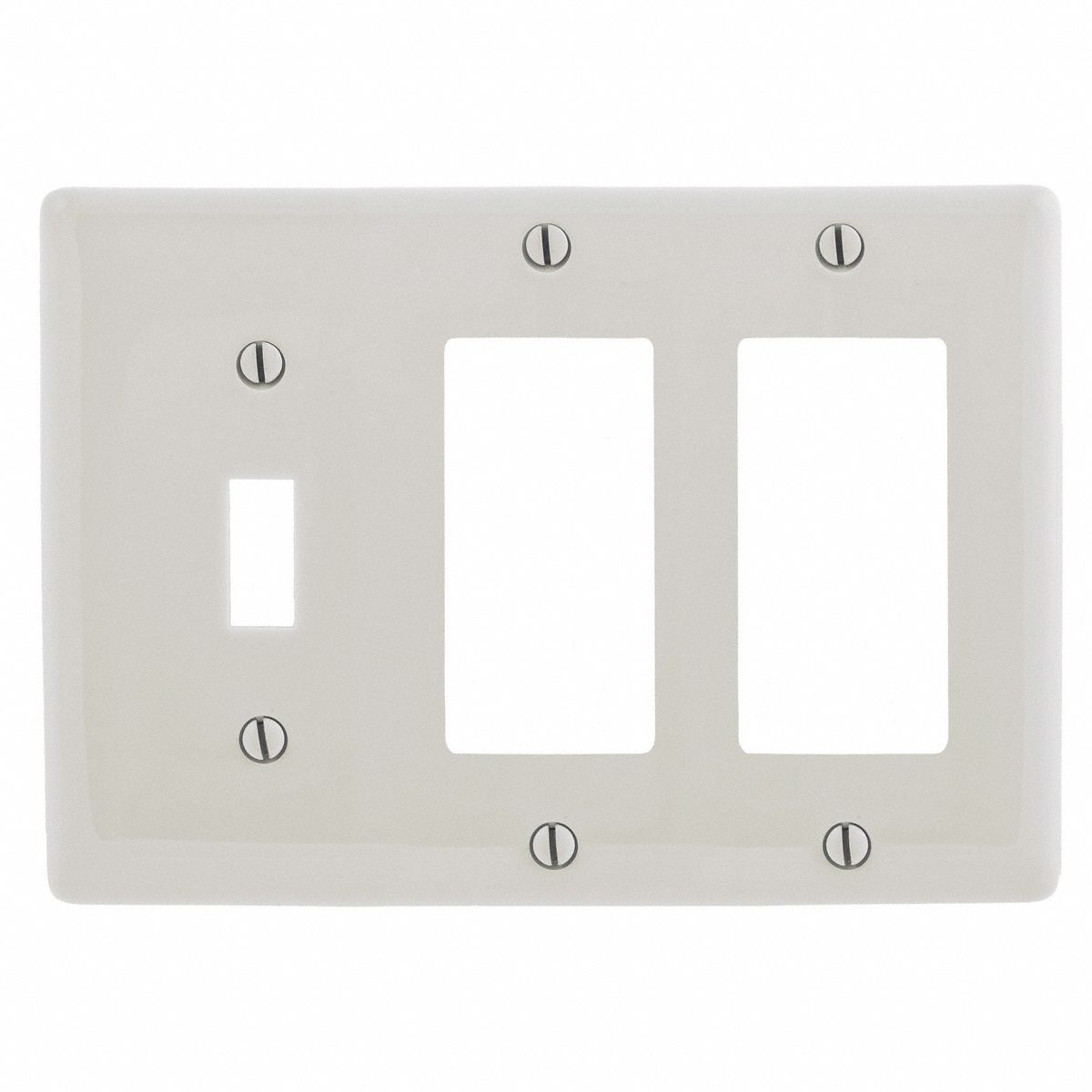 ROCKER WALL PLATE,LIGHT ALMOND,POLY