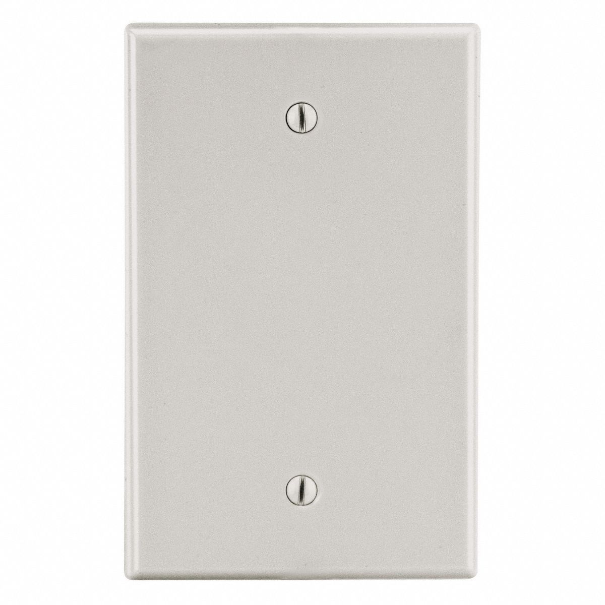 BLANK WALL PLATE,LIGHT ALMOND,POLY