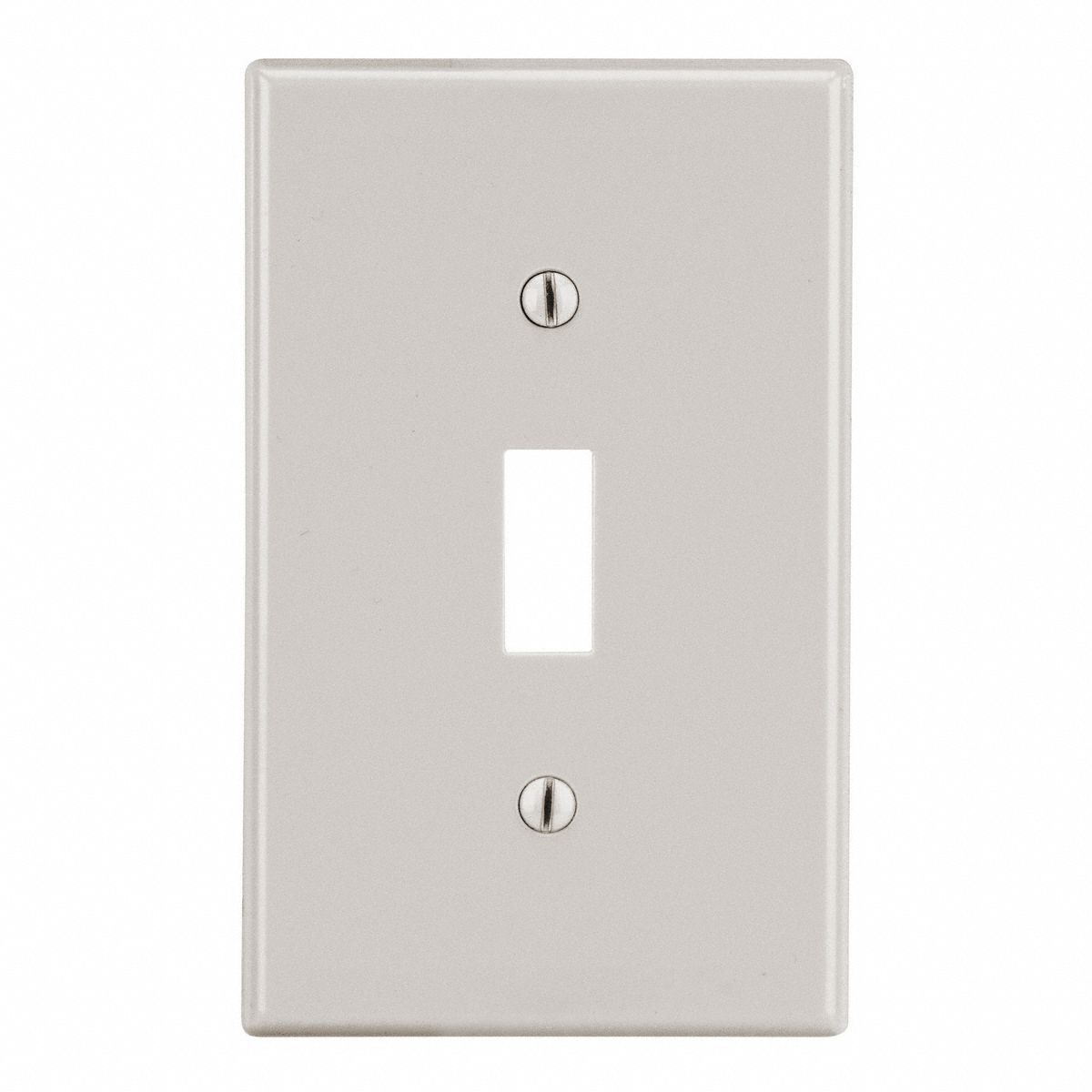 Toggle, Plastic, Toggle Switch Wall Plate - 784FH1|PJ1LA - Grainger