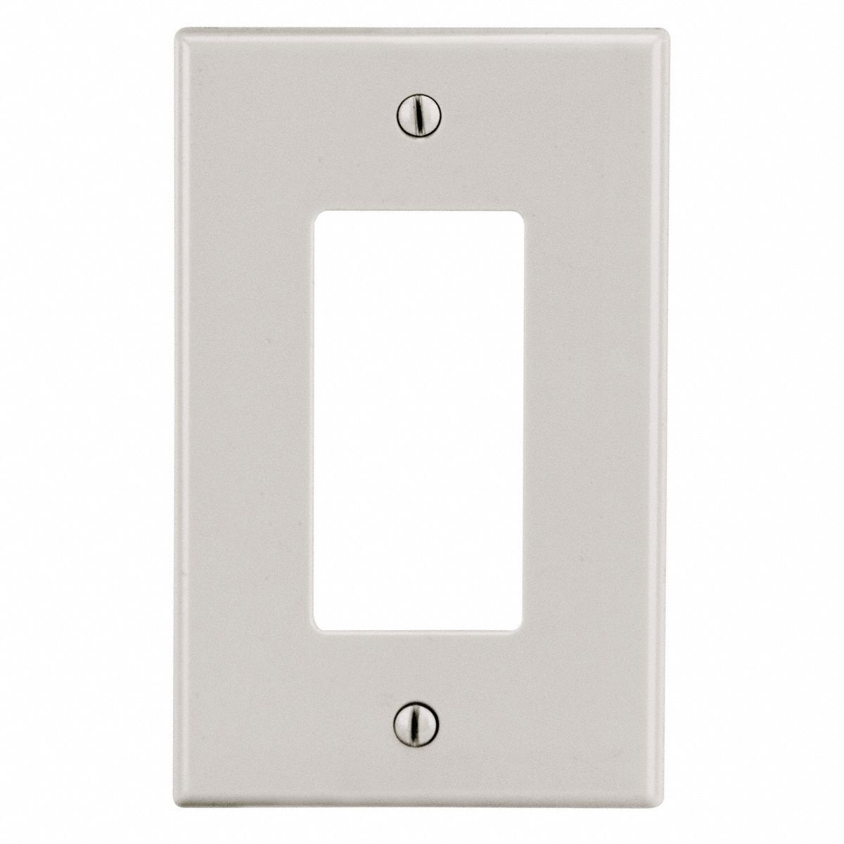 TOGGLE SWITCH WALL PLATE,ALMOND,POLY