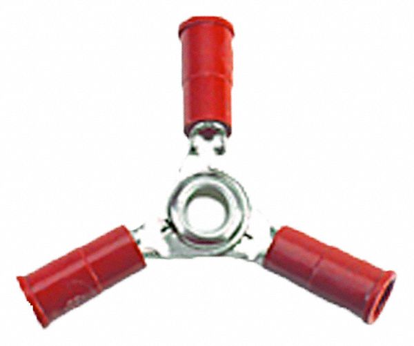 ButtSpliceConnector, Red, 18AWGMax, PK10